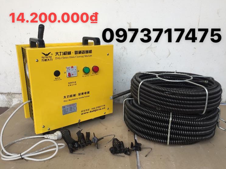 Máy thông cống tắc lò xo A96